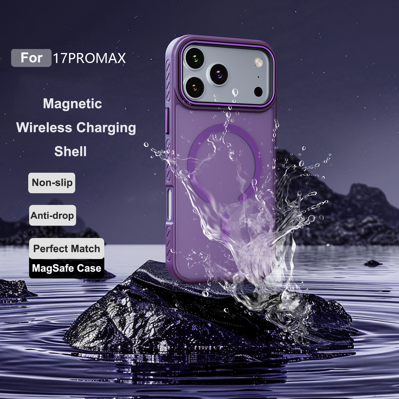 Luxury Matte Transparent Magne - Clear Magsafe Case のレビューと価格