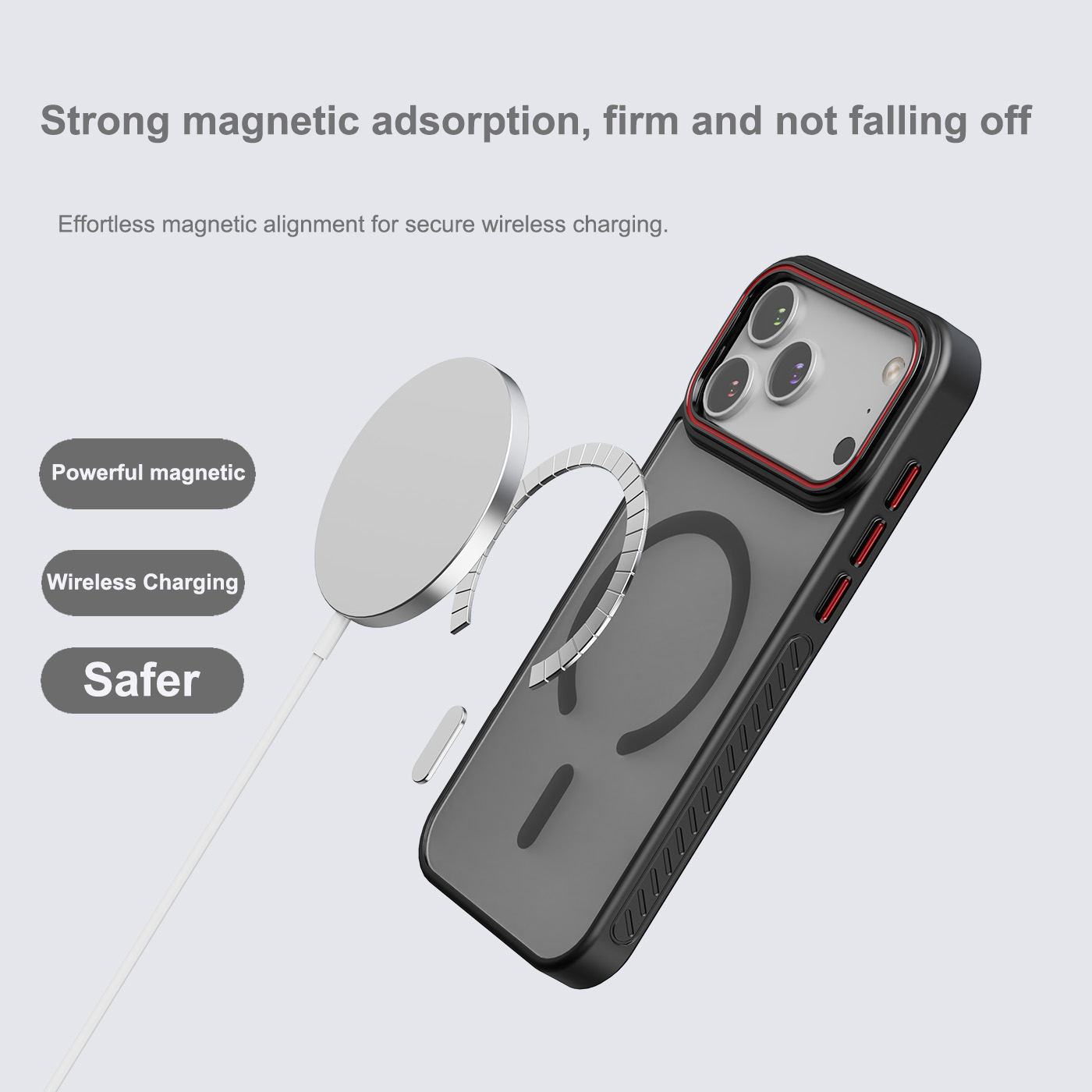 Luxury Matte Transparent Magne - Clear Magsafe Case のレビューと価格