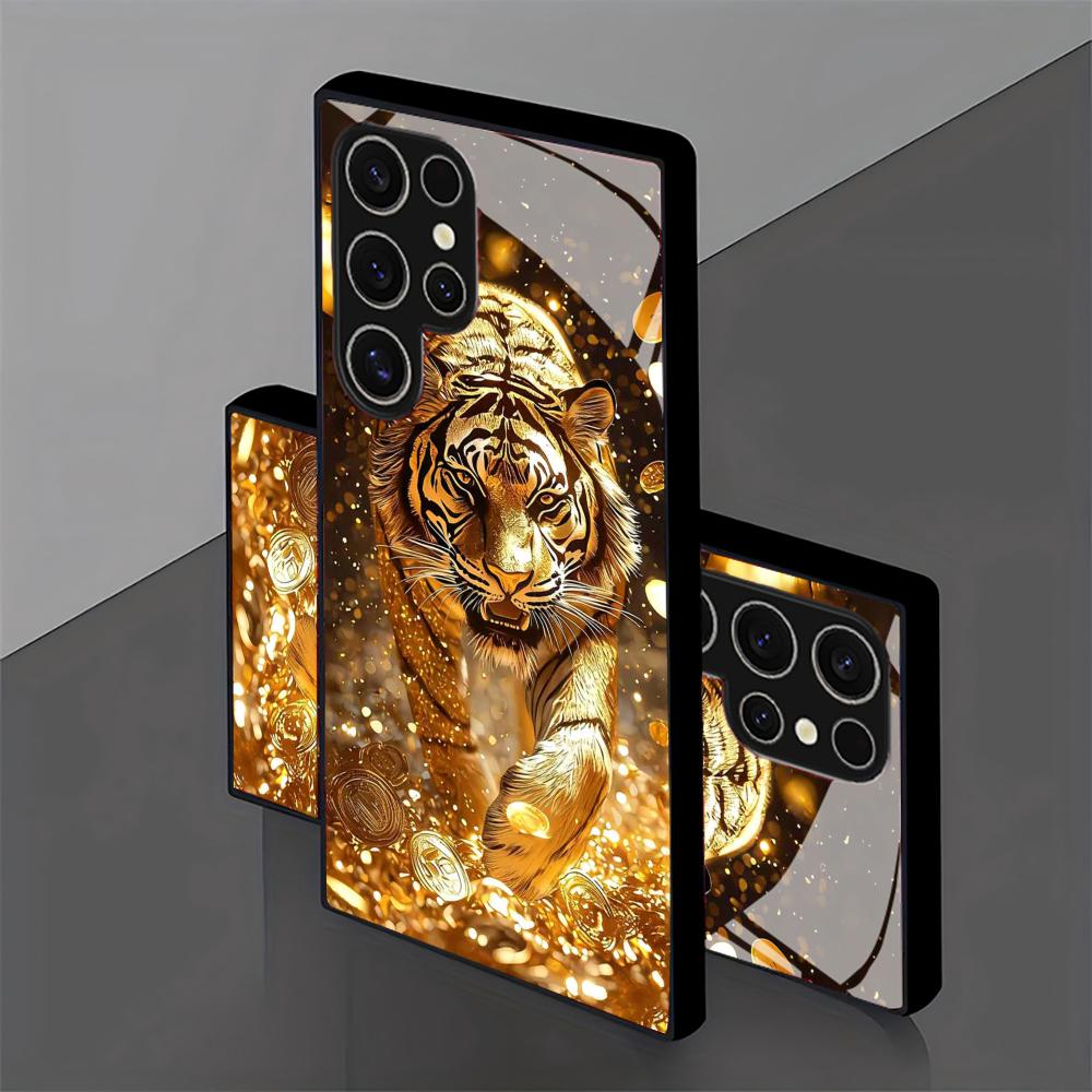 Tiger pattern glass Phone Case - Phone Cases For Samsung S21 5G のレビューと価格