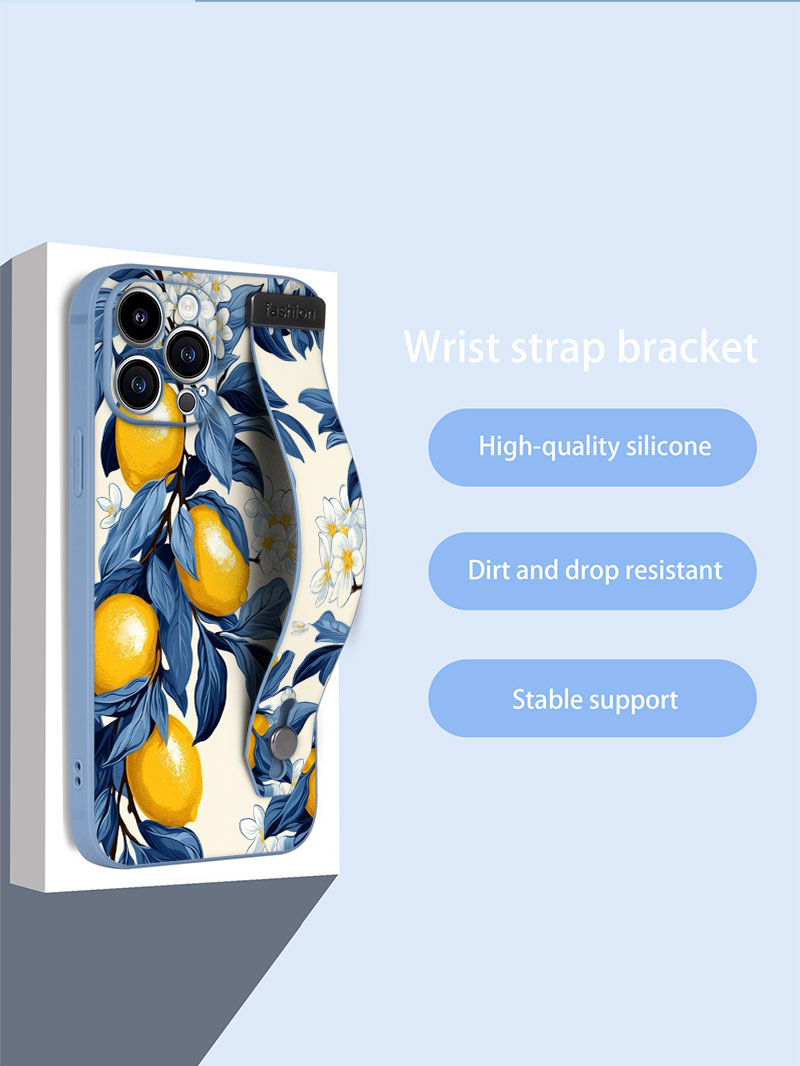Fruit Lemon Colorful Star Flow - Phone Cases With Straps のレビューと価格