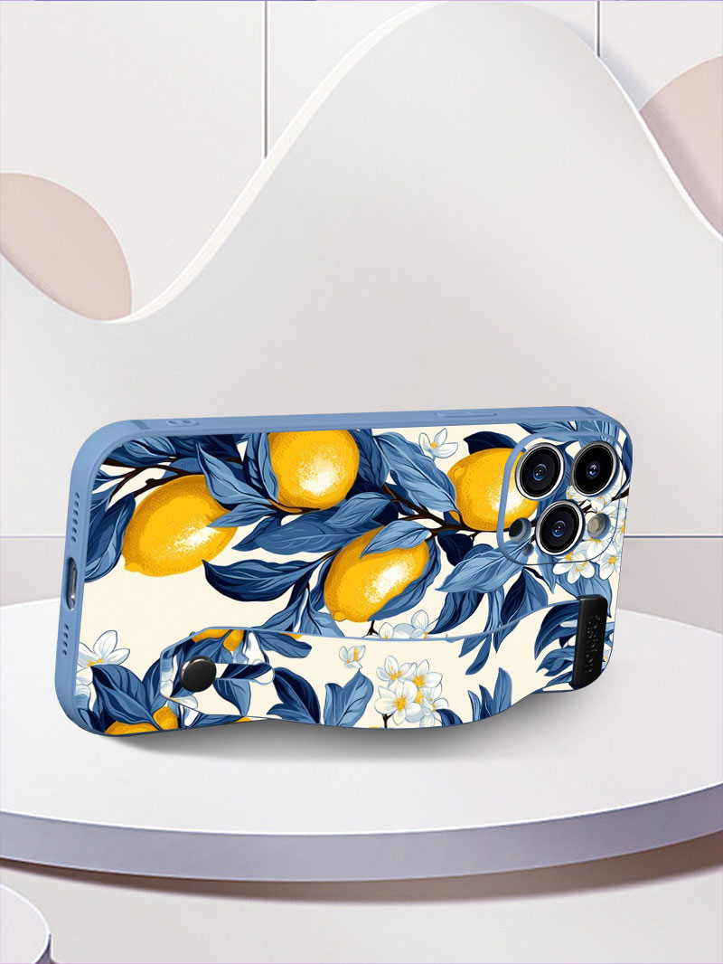Fruit Lemon Colorful Star Flow - Phone Cases With Straps のレビューと価格