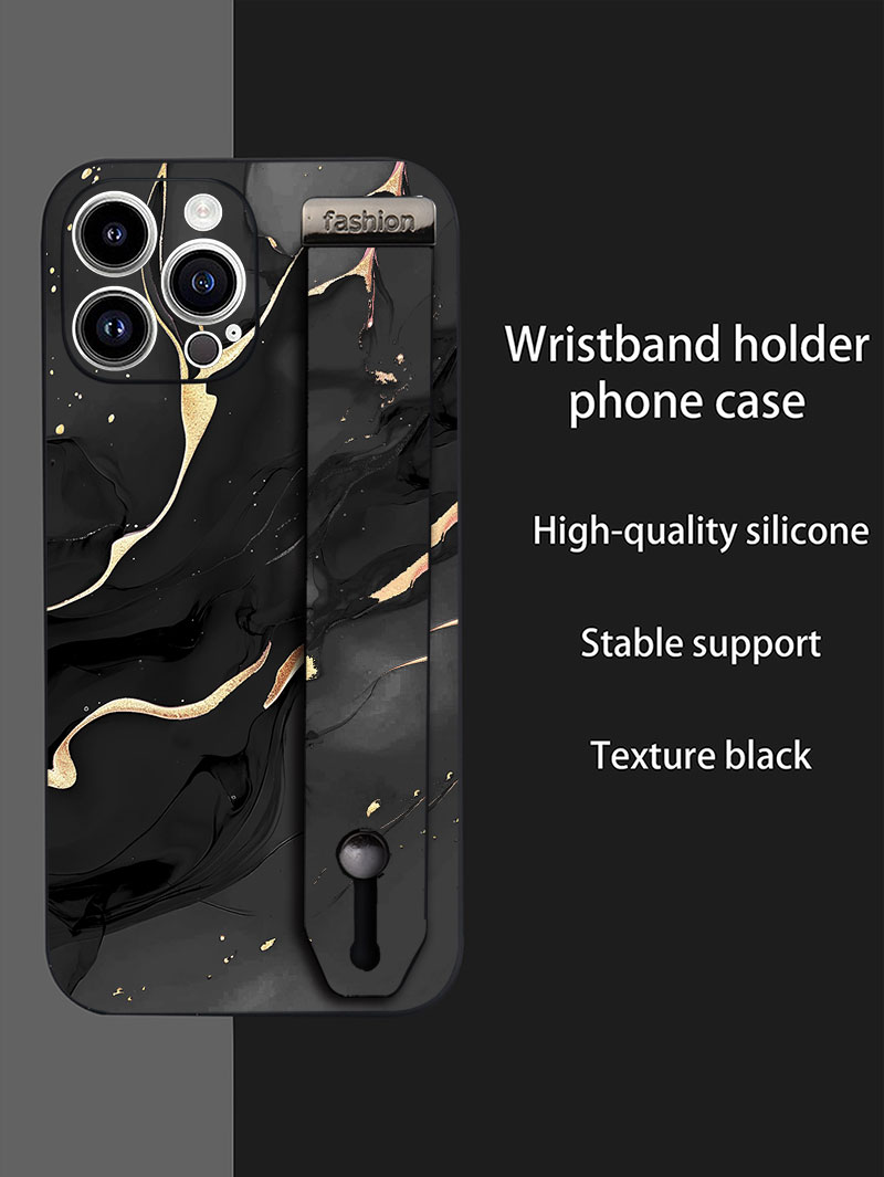 Luxury Liquid Silicone Marble  - Phone Cases With Straps のレビューと価格