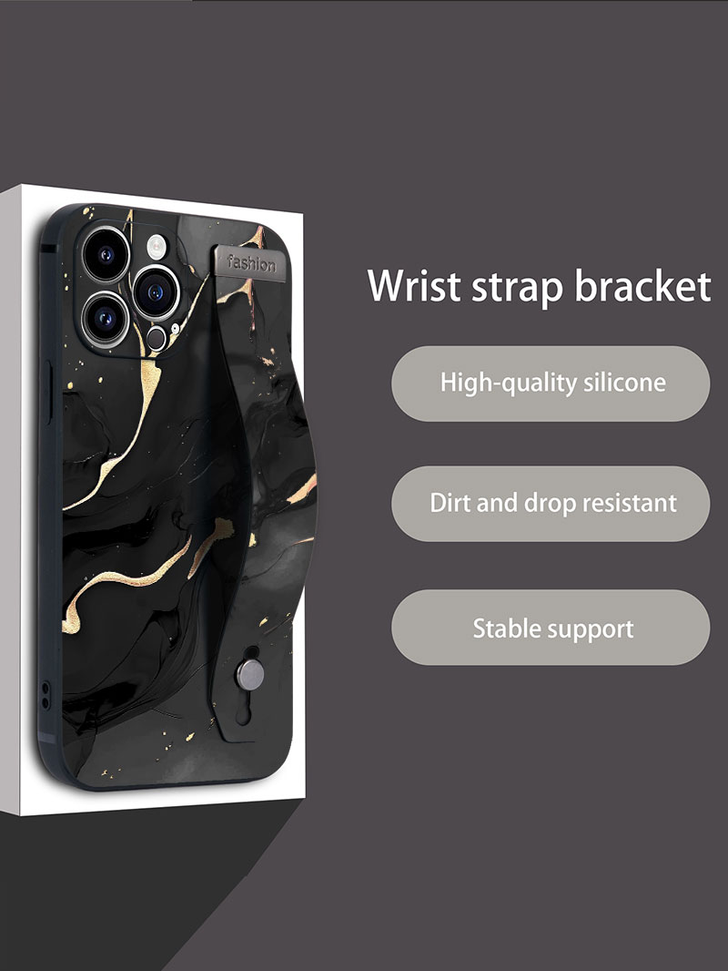 Luxury Liquid Silicone Marble  - Phone Cases With Straps のレビューと価格